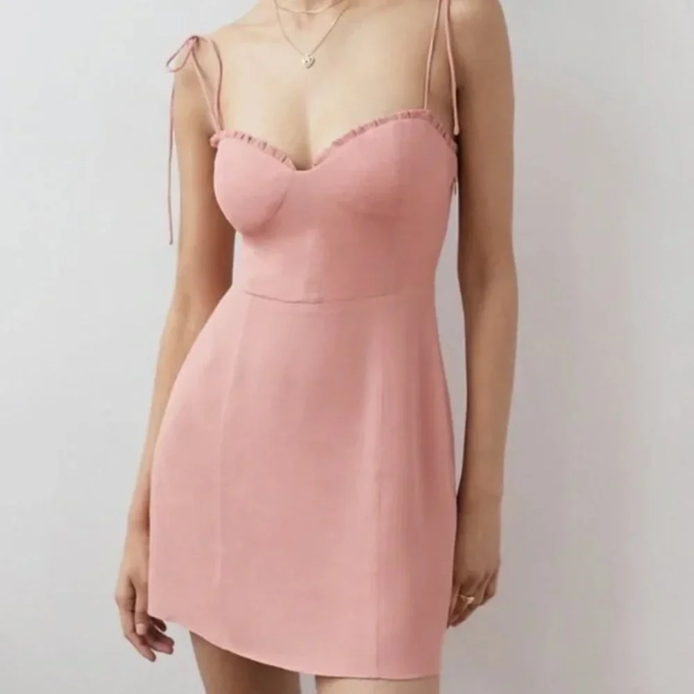 Aritzia Wilfred Heirloom Pink Fable Dress Size 6 *NO LONGER SOLD AT ARITZIA* - Picture 1 of 6